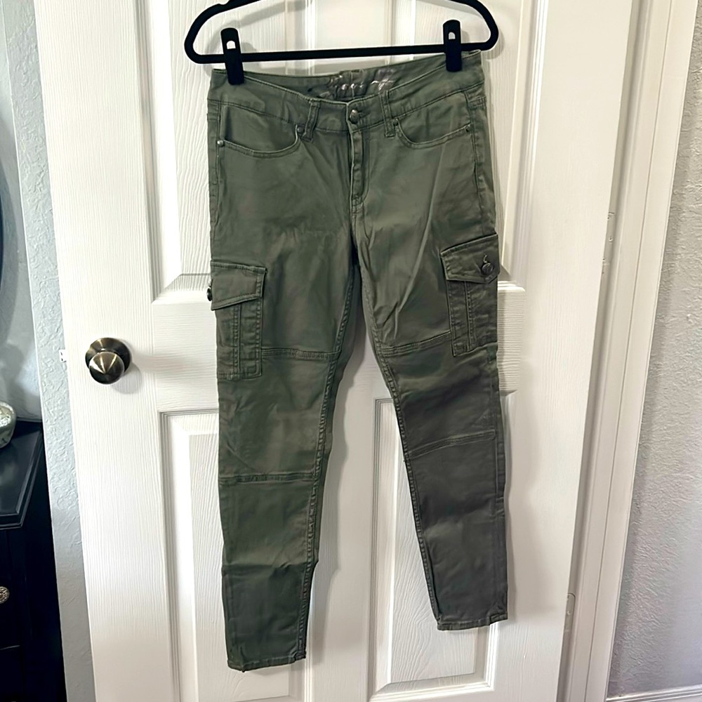Olive Green Cargo Jeans by 7
